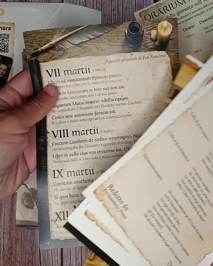 Gli appunti personali di fra Anselmo